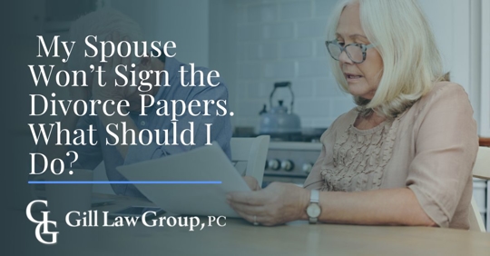 Woman looking at papers